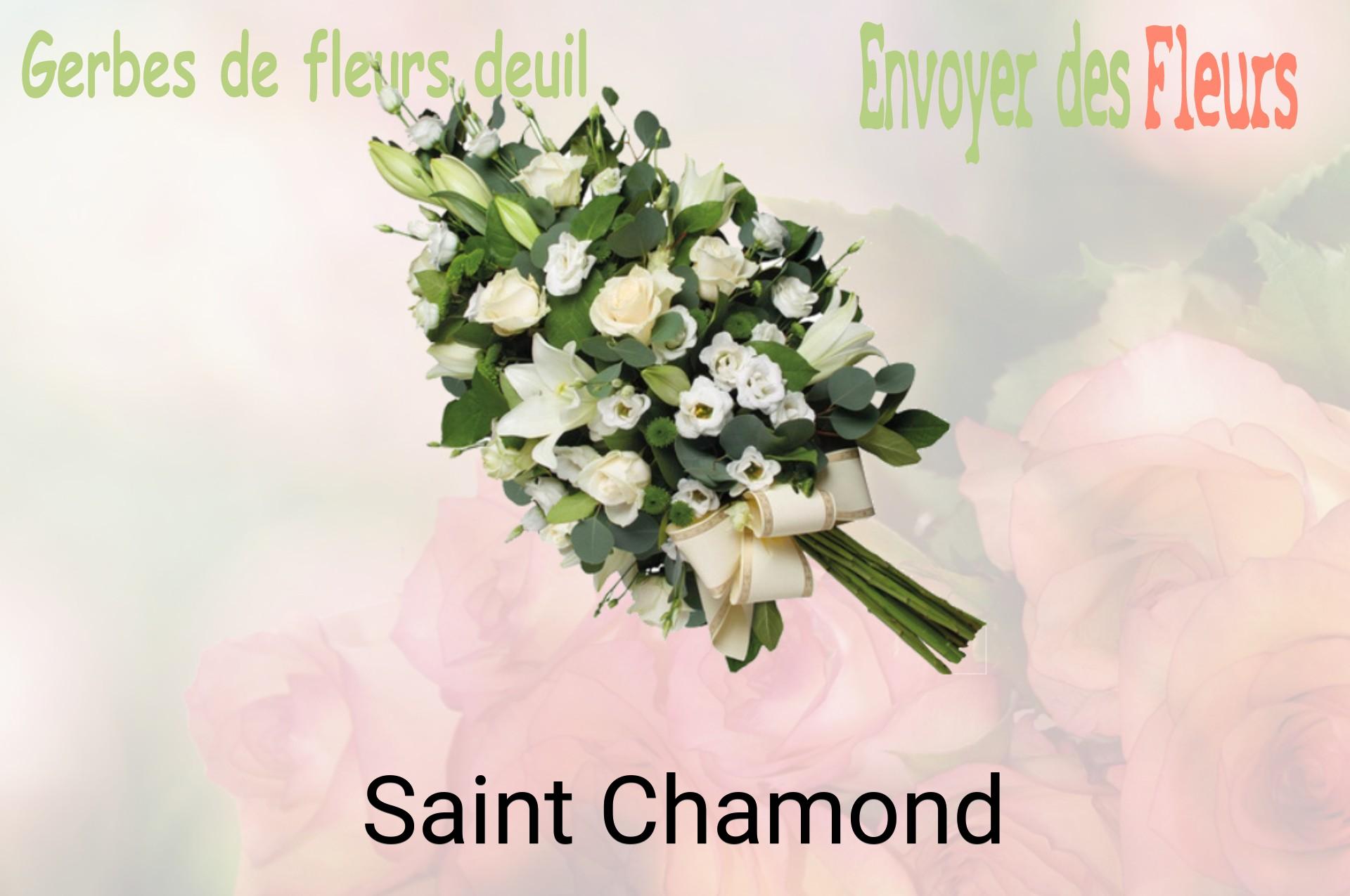Gerbe de fleurs de deuil livrée à Saint-Chamond